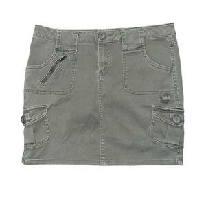 BEBOP Y2K Green Demin Mini Skirt Size 9